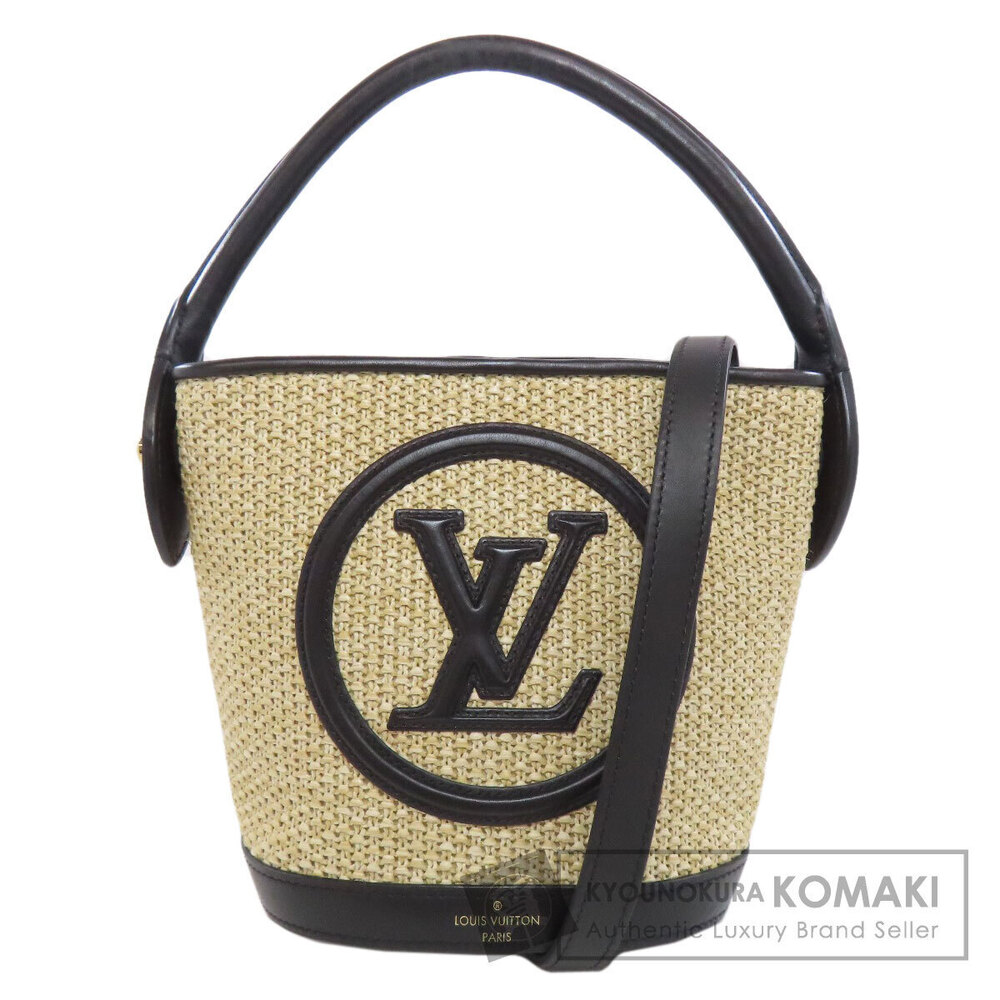 Louis Vuitton Bucket Handbag Raffia